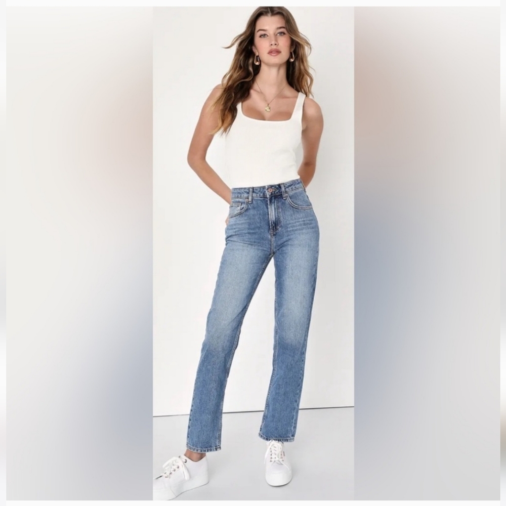 Free People The Pacifica High Rise Slim Straight Leg Size 29